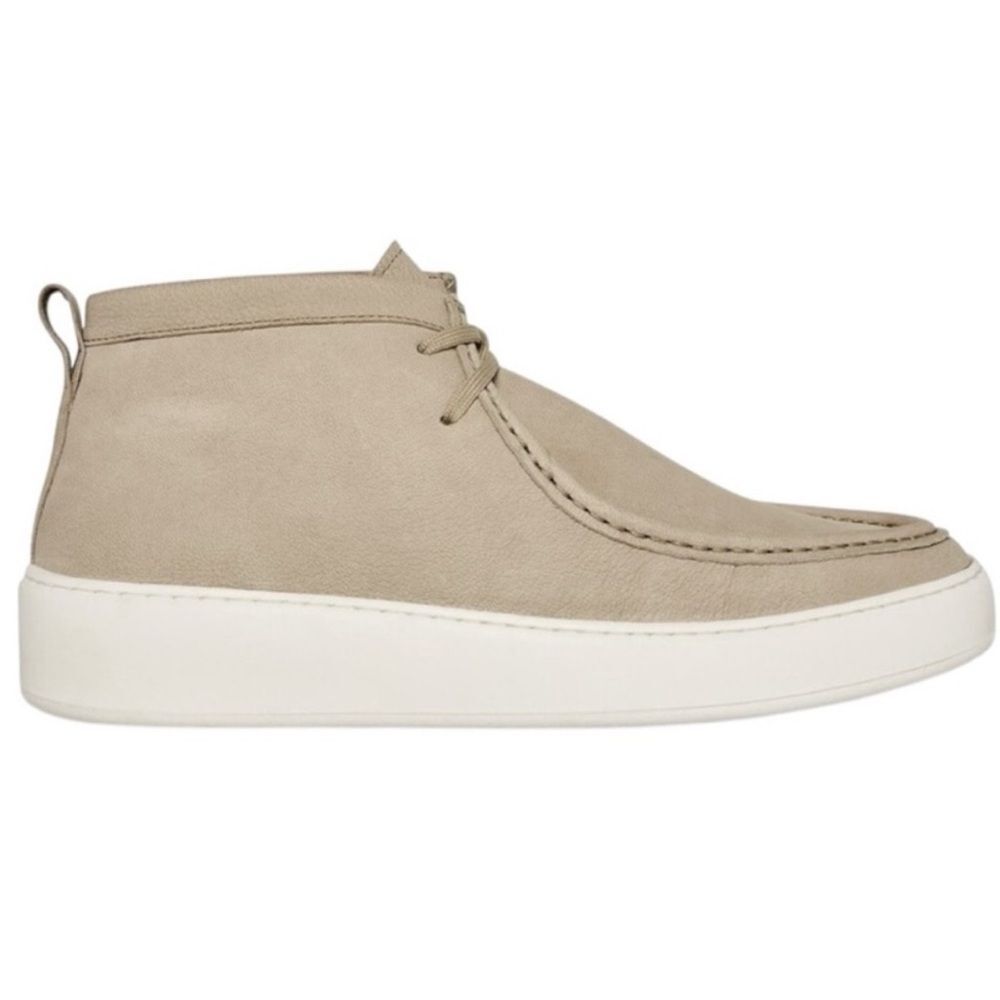 STEVE MADDEN Willis High-Top Chukka Sneaker in Taupe Leather Size 12